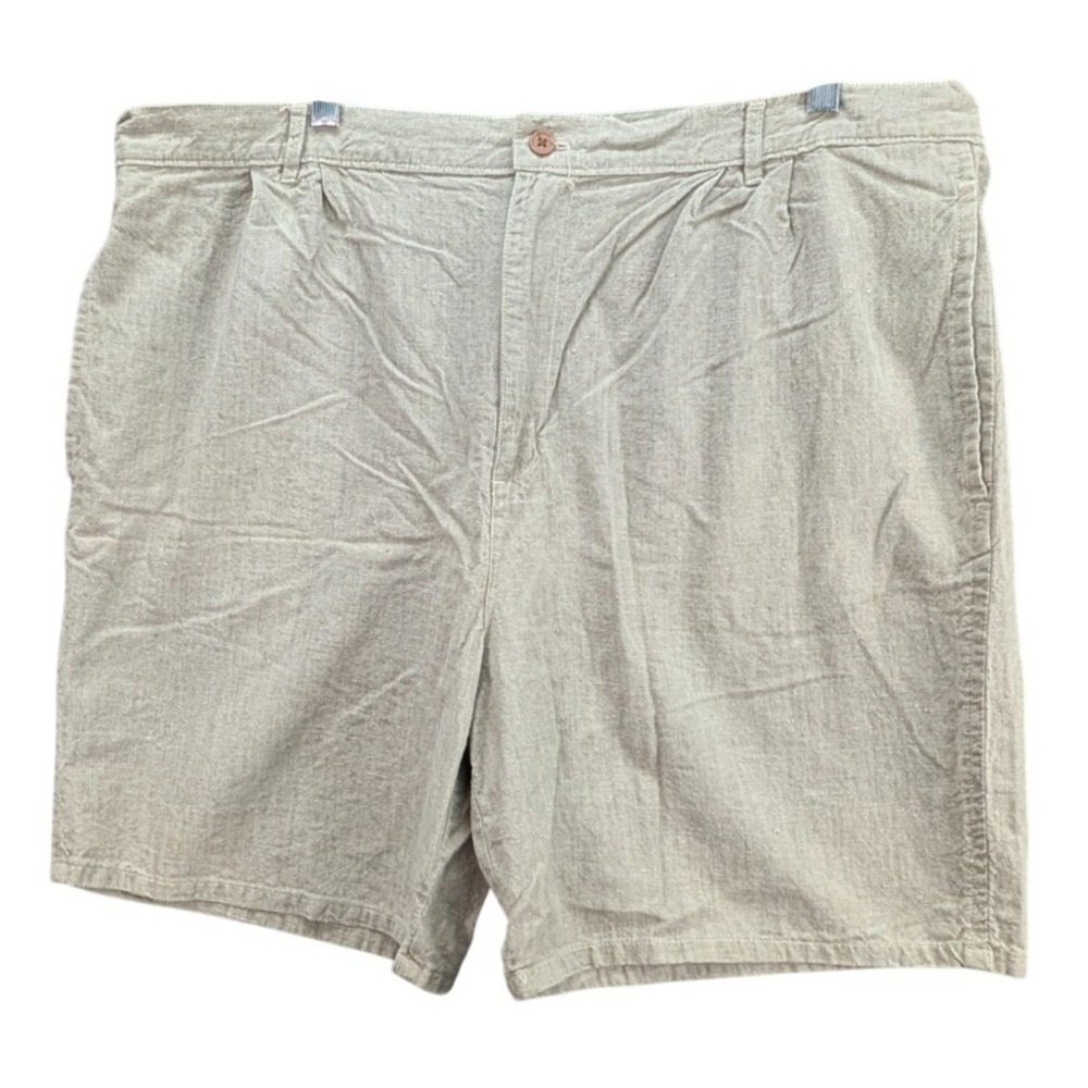 Vintage Puritan Men's Shorts Linen Blend Chino Size 40 Made in Kenya Casual Golf